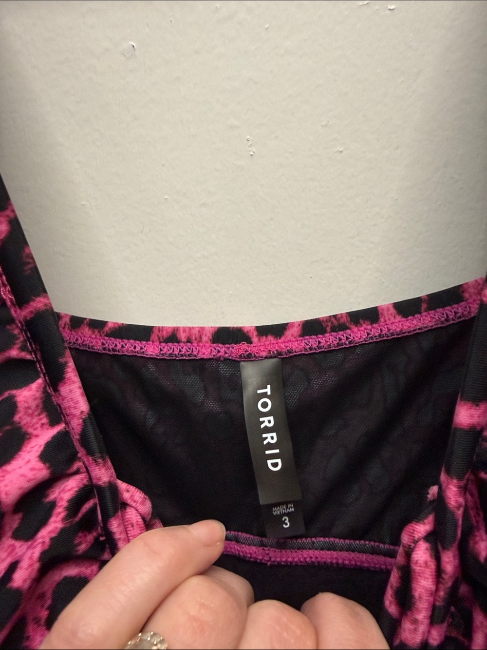 torrid Pink & Black Leopard One-Piece Swimsuit - Picture 2 of 5